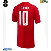 Canada Jonathan David #10 Hjemmedrakt Dame VM 2026 Kortermet